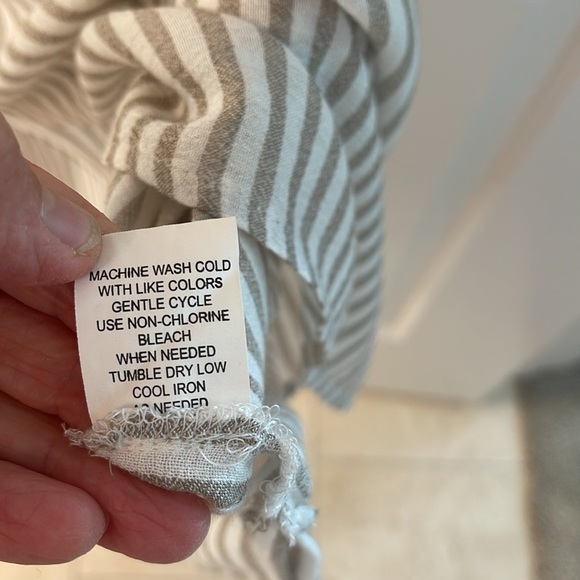 BLUE ISLAND Swim Suit Cover/Tunic/Stripe/Sleeves - Picture 9 of 10